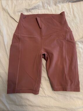 lululemon athletica Dusty Rose High-Rise Bike Shorts with Pockets